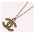 Collana CHANEL COCO Mark metallo tono oro CC Auth 198855V - vista 9