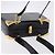 Céline Borsa a spalla CELINE in pelle nera e oro Auth 197483A Nero D'oro - vista 6
