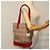 Borsa Tote Burberrys Nova Check Canvas Auth 75666 Beige D'oro - vista 20