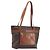 Céline Borsa a tracolla CELINE Macadam Canvas PVC Leather Brown Gold Auth 196695A Marrone D'oro