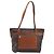 Céline Borsa a tracolla CELINE Macadam Canvas PVC Leather Brown Gold Auth 196695A Marrone D'oro - vista 2