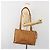 Borsa Tote MCM Vicetos PVC Pelle Marrone Tono Oro Auth BA14772 - vista 22