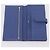 Hermès Portafoglio HERMES Bearn Soufflet in pelle blu argento Auth 198789V - vista 13