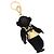 Charm Gorilla PRADA in metallo nero e oro Auth 196726M