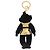 Charm Gorilla PRADA in metallo nero e oro Auth 196726M - vista 3