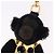 Charm Gorilla PRADA in metallo nero e oro Auth 196726M - vista 4