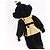 Charm Gorilla PRADA in metallo nero e oro Auth 196726M - vista 9