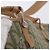 Borsa Tote Christian Dior Trotter Canvas Verde Argento Auth 198332 - vista 16