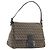Borsa a Tracolla FENDI Zucchino Canvas Mamma Baguette Marrone Auth 197310V