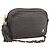 Borsa a tracolla con catena BALLY in pelle grigia tono oro Auth 196399A Marrone