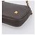 Borsa a tracolla con catena BALLY in pelle grigia tono oro Auth 196399A Marrone - vista 10