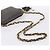 Borsa a tracolla con catena BALLY in pelle grigia tono oro Auth 196399A Marrone - vista 7