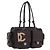 Borsa a mano CHANEL Cambon Line Matelasse in pelle marrone con CC argento Auth 196397SAV