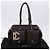 Borsa a mano CHANEL Cambon Line Matelasse in pelle marrone con CC argento Auth 196397SAV - vista 25