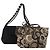 Salvatore Ferragamo Schultertasche Canvas 2 Set Schwarz Braun Auth bs36793