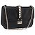 Borsa a tracolla VALENTINO Studs Chain in pelle nera e oro Auth BA14768A Nero