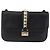 Borsa a tracolla VALENTINO Studs Chain in pelle nera e oro Auth BA14768A Nero - vista 13