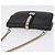 Borsa a tracolla VALENTINO Studs Chain in pelle nera e oro Auth BA14768A Nero - vista 6