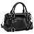 Borsa a Mano Miu Miu Vitello Lux Leather 2way Nero Argento Auth 197198SAM