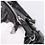 Borsa a Mano Miu Miu Vitello Lux Leather 2way Nero Argento Auth 197198SAM - vista 19