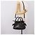 Borsa a Mano Miu Miu Vitello Lux Leather 2way Nero Argento Auth 197198SAM - vista 25