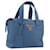 Borsa PRADA in pelle blu e oro Auth 197335V D'oro