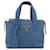 Borsa PRADA in pelle blu e oro Auth 197335V D'oro - vista 13