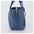 Borsa PRADA in pelle blu e oro Auth 197335V D'oro - vista 4