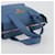 Borsa PRADA in pelle blu e oro Auth 197335V D'oro - vista 7