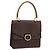 Céline Borsa a mano CELINE Macadam Canvas PVC Leather Brown Gold Auth mr2822 Marrone D'oro