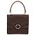 Céline Borsa a mano CELINE Macadam Canvas PVC Leather Brown Gold Auth mr2822 Marrone D'oro - vista 2