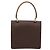 Céline Borsa a mano CELINE Macadam Canvas PVC Leather Brown Gold Auth mr2822 Marrone D'oro - vista 3