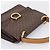 Céline Borsa a mano CELINE Macadam Canvas PVC Leather Brown Gold Auth mr2822 Marrone D'oro - vista 6