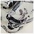 Borsa a tracolla CHANEL Matelasse 25 Airline Canvas Bianco Argento CC Auth 195237SAM - vista 10