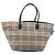 Burberrys Nova Check Blue Label Tote Bag aus beige Canvas, authentisch kk702 - Ansicht 2