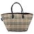 Burberrys Nova Check Blue Label Tote Bag aus beige Canvas, authentisch kk702 - Ansicht 3