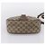 Borsa GUCCI GG Supreme Web Sherry Line PVC Beige Gold 89 02 032 Auth 198257 D'oro - vista 9