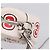 Borsa a tracolla GUCCI GG Marmont Apple in pelle Bianco Argento 447632 Auth ka5779M - vista 14