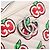 Borsa a tracolla GUCCI GG Marmont Apple in pelle Bianco Argento 447632 Auth ka5779M - vista 15