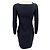 Coperni Black Jersey Twist Bodycon Kleid Schwarz - Ansicht 3