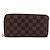 LOUIS VUITTON Damier Ebene Zippy Wallet Cartera Larga N41661 LV Auth 196670 - vista 13
