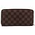 LOUIS VUITTON Damier Ebene Zippy Wallet Cartera Larga N41661 LV Auth 196670 - vista 2