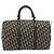 Borsa Boston Christian Dior Trotter Canvas Navy Silver Auth 195678 Argento Blu navy - vista 3