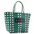 Borsa Cesto MARNI Vinyl Green Silver Auth 196678A Argento Verde