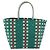 Borsa Cesto MARNI Vinyl Green Silver Auth 196678A Argento Verde - vista 2