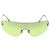 CHANEL Randlose Sonnenbrille Metall Green Silver CC Auth BA15023M Silber Grün - Ansicht 2