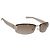 Occhiali da sole senza montatura GUCCI Plastica Marrone Tono Oro Auth am12290V