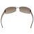 Occhiali da sole senza montatura GUCCI Plastica Marrone Tono Oro Auth am12290V - vista 3