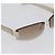 Occhiali da sole senza montatura GUCCI Plastica Marrone Tono Oro Auth am12290V - vista 6