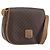 Céline Borsa a tracolla CELINE Macadam PVC Pelle Marrone Tono Oro Auth BA14939
